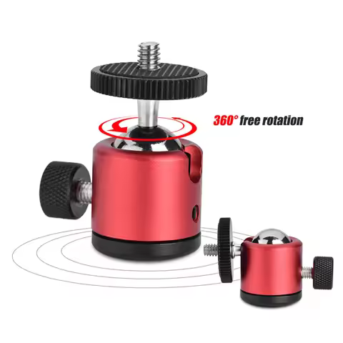 360 Swivel Ball Head 1/4" Screw Mount for DSLR Camera Tripod Ballhead Stand Tripod Heads DSLR Ball H
