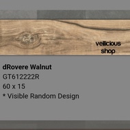 Roman Granit motif Kayu dRovere Walnut uk 60x15