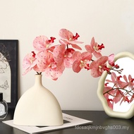 Orkid Phalaenopsis Tiruan Simulasi Bunga Palsu Hiasan Bunga Meja Makan Niche Pasu Ruang Tamu Mewah H