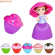 GLOWHIVE Cupcake Princess Dolls, Cupcake Princess Cupcake Mini Dolls, Kawaii Transformed Scented Car