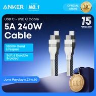 Anker Nano USB C Cable PD 240W Nylon Fast Charging Type C Durable Cable For Multiple Devices-A82E2