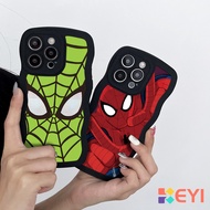 Suitable for OPPOA1 A17 A13S A5 S93 A76 A78 A95 F11 F3 K10 Phone Case Red Green Spiderman bapeRENO10/9/8/7/6/5/4/3 Silicone 8T4G/5G Shock-resistant A57 A31A16A5 Men Women Premium A15 Phone Case Black Wave Pattern A16K