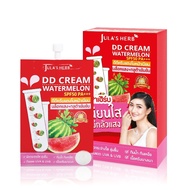 (แบบกล่องx6ซอง) ดีดีแตงโม ดีดีครีมกันแดดแตงโม จุฬาเฮิร์บ Julas Herb DD Cream Watermelon SPF50 PA+++