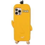 3D ตลกน่ารักสุดๆสำหรับเคสโทรศัพท์มือถือ Psyduck ซิลิโคนใช้ได้กับ iPhone 14Plus 13 12 11 Pro Max Xr Xs 8 7 6 Plus เคสโทรศัพท์หลังแบบนิ่ม