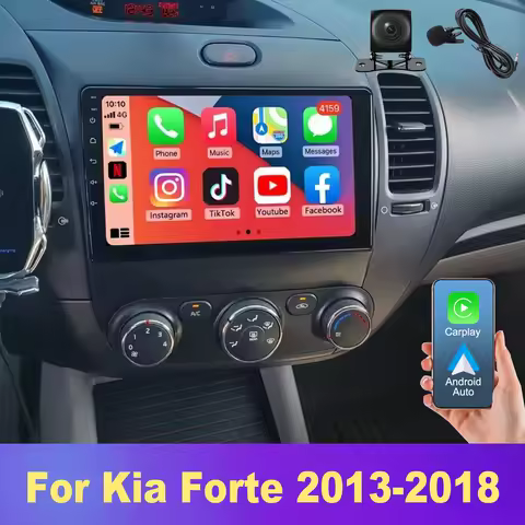 9-inch Android 15 Car Navigation For Kia Forte 2013-2018 2+64G With Wireless Carplay AHD Camera + Mi