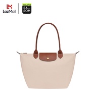 Longchamp Le Pliage Original Tote Bag M In Recycled Canvas With Gold Hardware Paper | ของแท้ ตรวจสอบ
