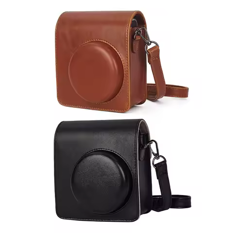 Carrying Storage Bag with Removable Adjustable Strap Protective Case Cover PU Leather for Fujifilm I
