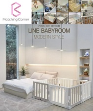 Caraz Line 圍欄地墊 (免運費, 1星期送貨) babyroom/play mat (全新正品 韓國空運直送)