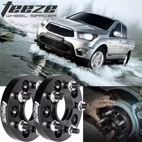 2Pcs 30/35mm Wheel Spacer Adapter Flange PCD 5x130 CB 84.1 For 5 Lug Ssangyong Actyon Sports, Musso 