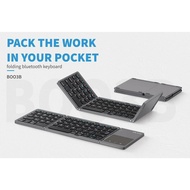 Foldable Wireless bluetooth Keyboard 3 Layers with Touchpad, Folding Keyboard B033