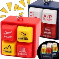 [Fast Shipping]1/2 Pcs Aviation Alert Simulator Keychain Realistic Cockpit Warning Sound, Portable E