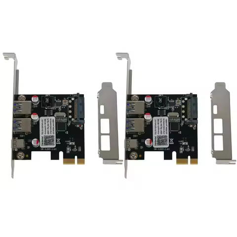 T64C! 2X USB 3.1 Type C Pcie Expansion Card Pci-E to 1 Type C and 2 Type A 3.0 USB Adapter Pci Expre