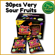 30pcs Alibaba Very Sour Hard Candy / Mix Fruit Flavour Candy / Sour Candy / HALAL / Ready Stock