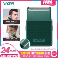 VGR Shaver Man 2 in 1 Pop Up Beard Trimmer Rechargeable 600mAH Mini Pocket Size Pencukur Misai Shave