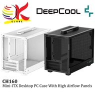 DEEPCOOL CH160 MINI ITX DESKTOP PC CASING / CASE WITH FULL SIZED AIR COOLING / HIGH AIRFLOW PANELS -