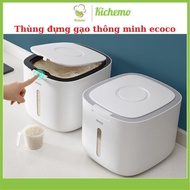 ECOCO smart moisture-proof 10kg dry rice container