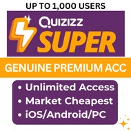 PERSONAL Quizizz Individual (Super) Premium Account Up to 1000 players per game