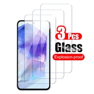 3 cái kính cường lực cho Samsung Galaxy A55 A35 A25 A15 A05 a05s 5g phim bảo vệ bảo vệ màn hình 10H