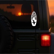 Promotion Tribe Surfboard Shark Sticker -- Hawaii Island Car, Laptop, Water Bottle Sticker
