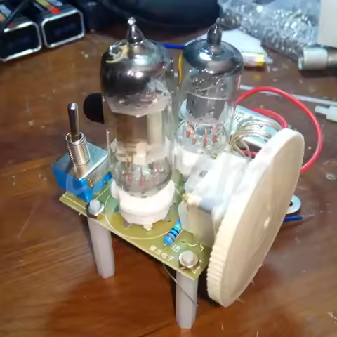 Super regeneration electronic tube radio kit, FM radio kit, 6J1+2P2 full direct current tube radio k