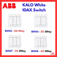 ABB KALO Switch 10AX 250V【2 Gang/3 Gang/4 Gang】and【1 Way/2 Way】switches available too!