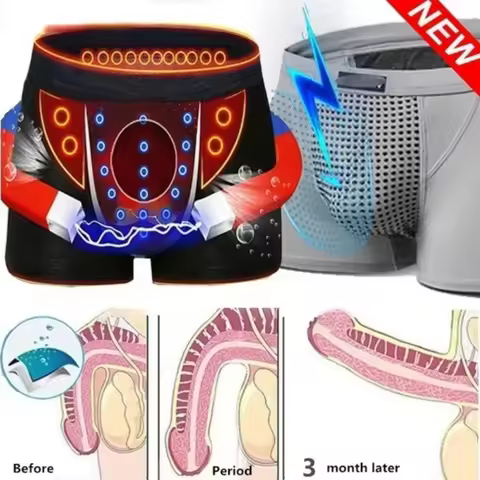 3 Pack Men's Magnetic Therapy Boxer Briefs 22 Magnets Health Underwear Anti-Odor Breathable Boxersho
