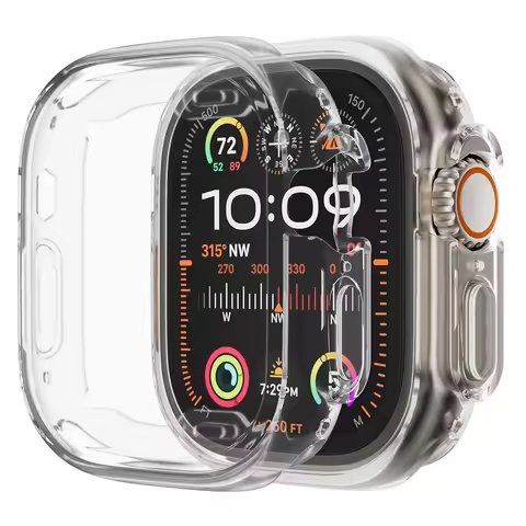 Transparent Case for Apple Watch ultra 49mm All-around TPU Clear Protector Bumper Series Ultra 1 2 4