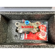 100% ORIGINAL BREMBO P34 BILLET CHROME SLIVER BLACK 2POT CALIPER MADE IN ITALY P2 P34