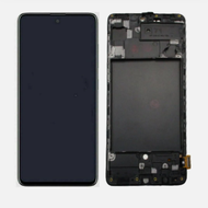 ชิ้นส่วนจอโทรศัพท์ Samsung A71 4G/A715 F/DS แบบหน้าจอสัมผัสแบบอินเตอร์เฟซแบบหนึ่งที่มีจอแสดงผลแบบหน้