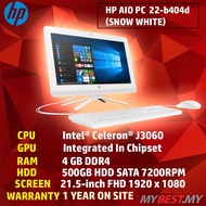HP NON-TOUCH 22-B404D FHD IPS ALL-IN-ONE DESTOP PC (CELERON J3060,4GB,500GB ,GRAPHIC 405,21.5'',WIN1