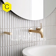 Ceramic tiles for Japanese-style bathrooms, handmade tiles, Nordic rice spike long strip all-ceramic