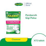 POLIDENT Pembersih Gigi Palsu 72 tablet