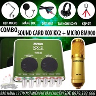 Full Set Of Sound Card XOX KX2 And Microphone BM900