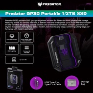 Predator GP30 Portable SSD Storage | 1TB/2TB | Up to 2000 MB/s Read & Write | RGB lighting