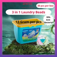 AWM Laundry Gel Beads sabun Candy Baju Detergent Beads Concentrated Bead Sabun dobi kecil Sabun Baju Wangi 浓缩洁净洗衣珠 洗衣凝珠