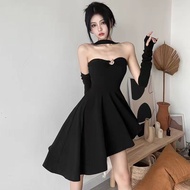Sexy Black Gothic halter dress