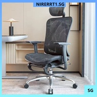 Ergonomic Chair Computer Chair Desk Chair Streamlined Seat Surface nirerrt1.sg