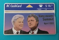 1993 加拿大電話卡 (溫哥華高峰會)