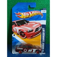 MERAH Rubber Tires super treasure hunt Hot Wheels 11 Dodge Charger R t HW Main Street 12th Red t-hun