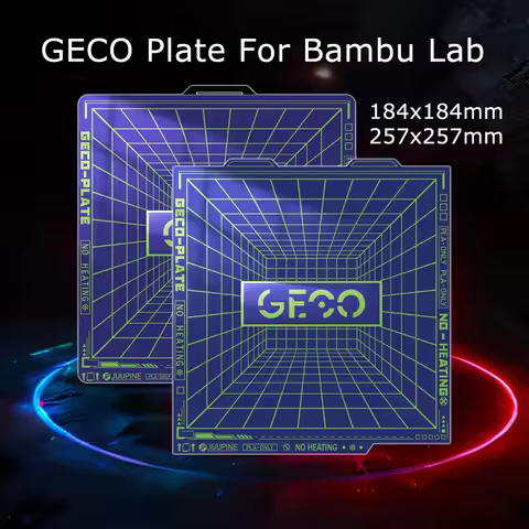 Juupine GECO Plate For Bambu Lab A1 Mini Build Plate PLA Bed Bambulab Cold Plate X1C A1 P1S 0 Heatin