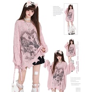 y2k y2k Sweater y2k Clothes y2k Suit Asian Culture y2k Women's American Vintage Wasteland Style Butt