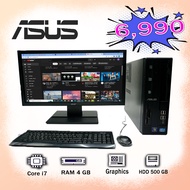 คอมมือสอง Asus Core i7 Ram  4 DDR3 GB HDD 500 GB Windows