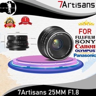 Lanz- 7Artisans 25mm F1.8 Lens 7 Artisans 25mm/ For Fuji, Canon, and sony
