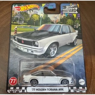 Hot Wheels Premium Boulevard '77 Holden Torana A9X White Real Riders GJT68 New