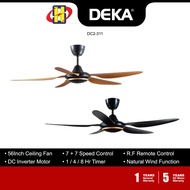 Deka Ceiling Fan (56 Inch) DC Motor 14-Speed Forward &amp; Reverse Remote Control Ceiling Fan DC2-311 / DC2 311