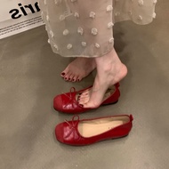 XUJIA | Giày Ballet Dây Rút Phẳng