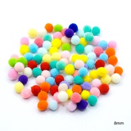 Pom Pom Balls Assorted Colors 8mm