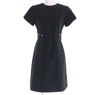 GIVENCHY BW222714L1 棉質繫帶短袖連身裙，黑色，36 碼，狀況極佳，包含衣架和衣物收納袋，意大利製造，正品，女款。