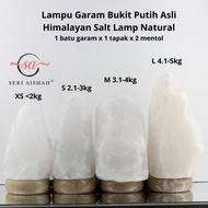 AISHAH SERIES White Hill Salt Lamp Crystal Salt Lamp White Himalayan Salt Crystal Lamp therapy Salt 