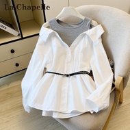 <[CDATA[Lasher Bell Strapless White Long Sleeve Jacket]]>